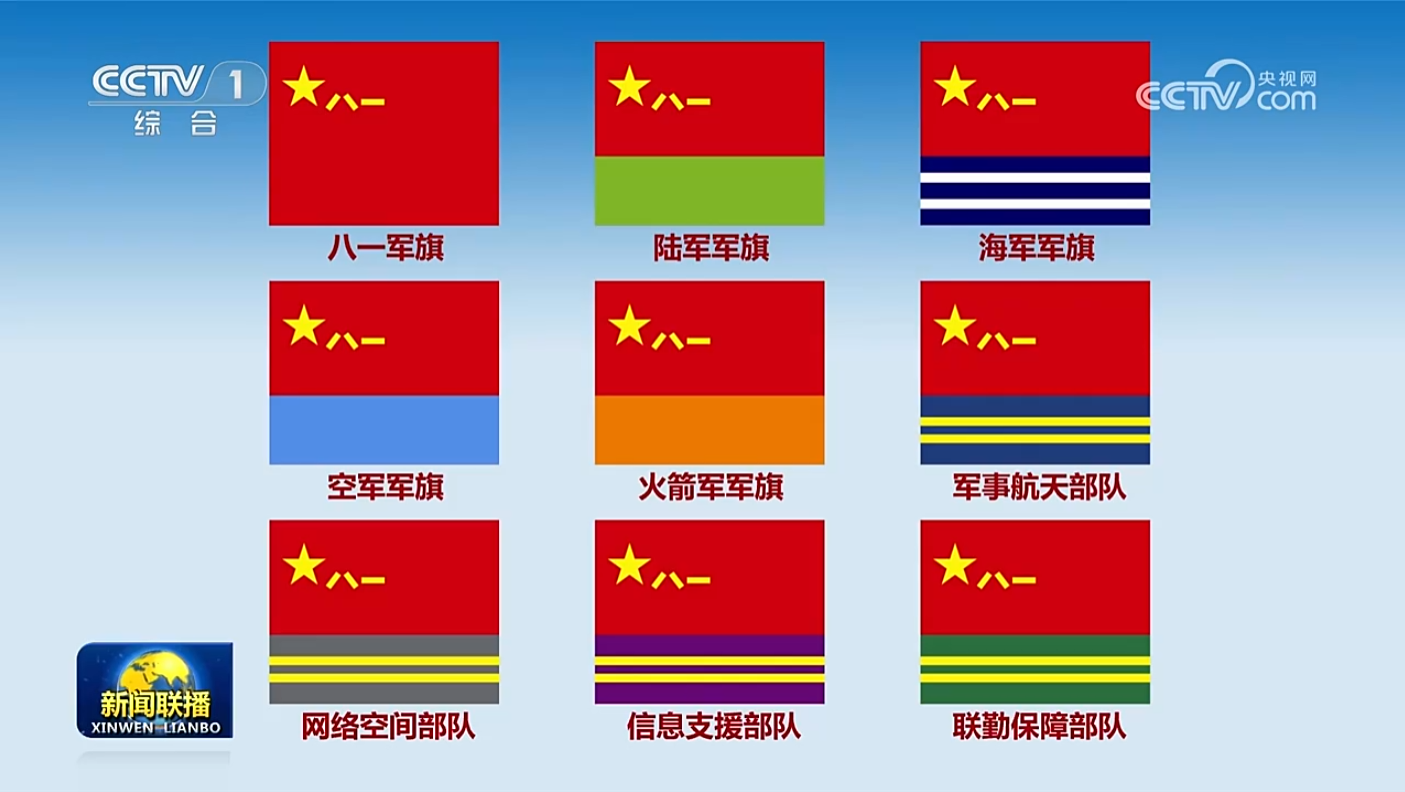 中央軍委主席習(xí)近平簽署命令 發(fā)布軍事航天部隊(duì)網(wǎng)絡(luò)空間部隊(duì)信息支援部隊(duì)聯(lián)勤保障部隊(duì)軍旗旗面式樣
